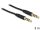 Delock sztereó kábel 3.5 mm 4 pin csatlakozó > csatlakozó, 3 m, fekete
