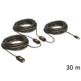   Delock USB 2.0-ás hosszabbító kábel (aktív), 30 m (DL-83453)