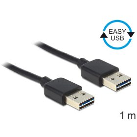 Delock EASY-USB 2.0-A apa > apa kábel, 1 m (DL-83460)