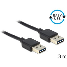 Delock EASY-USB 2.0-A apa > apa kábel, 3 m (DL-83462)