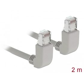   Delock Hálózati kábel RJ45 Cat.6A S/FTP felfelé néző / felfelé néző 2 m (DL-83523)