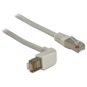   Delock kábel RJ45 Cat.6 SSTP szögletes / egyenes 0,5 m (DL-83524)