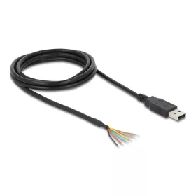   Delock USB 2.0 - Soros UART LVTTL átalakító 6 nyílt vezetékkel és 3,3 V kimeneti feszültséggel 1,8 m (DL-83527)