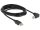 Delock USB2.0 kábel USB A dugó - USB B 90 dugó csatlakozókkal, 3m (DL-83529)