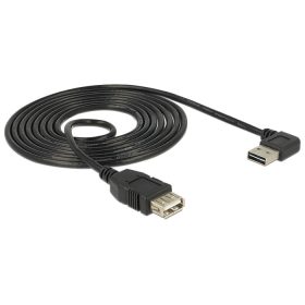   Delock EASY-USB toldó kábel EASY-USB2.0 "A" jobbra/balra 90 -s dugó és USB2.0 "A" aljzat csatlakozók (DL-83553)
