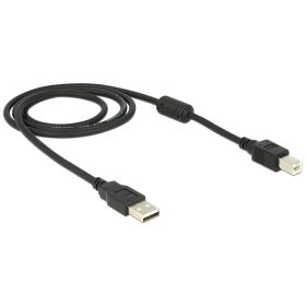   Delock USB2.0 kábel A-tip. dugó > B-tip dugó csatlakozókkal, 1m (DL-83566)