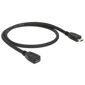   Delock Bővítőkábel USB 2.0-s, Micro-B típusú csatlakozódugóval > USB 2.0-s, Micro-B típusú csatlakoz (DL-83567)
