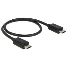   Delock Tápfeszültség-megosztó kábel Micro USB-B dugó > Micro USB-B dugó OTG (DL-83570)