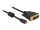 Delock HDMI-kábel Micro-D-csatlakozódugóval > DVI 24+1 csatlakozódugó 1 m (DL-83585)