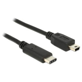  Delock Kábel USB Type-C 2.0 dugó > USB 2.0 Mini-B típusú dugó 1 m fekete (DL-83603)