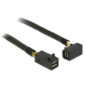   Delock Kábel Mini SAS HD SFF-8643 > Mini SAS HD SFF-8643, ívelt, 0,5 m (DL-83621)