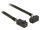 Delock Kábel Mini SAS HD SFF-8643 > Mini SAS HD SFF-8643, ívelt, 0,5 m