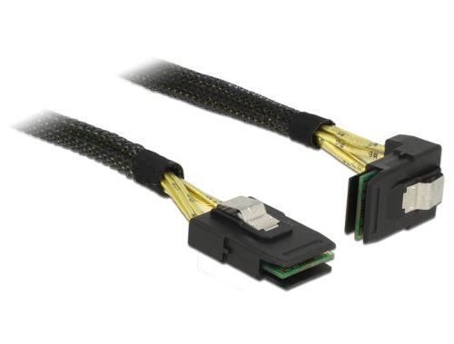 Delock Kábel Mini SAS SFF-8087 > Mini SAS SFF-8087, ívelt, 0,5 m