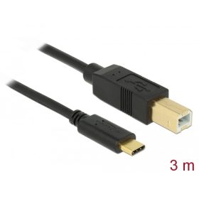 Delock USB 2.0 kábel Type-C a B-típusú 3 m (DL-83666)