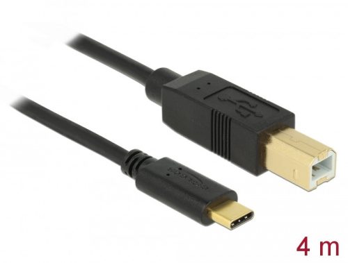 Delock USB 2.0 kábel Type-C a B-típusú 4 m