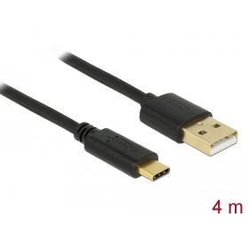Delock USB 2.0 kábel A-típusú a Type-C 4 m (DL-83669)