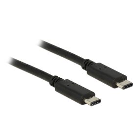   Delock Kábel USB Type-C 2.0 dugó > USB Type-C 2.0 dugó 0,5 m fekete (DL-83672)