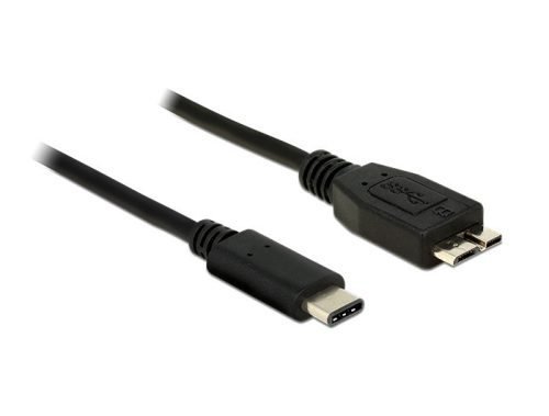 Delock Kábel SuperSpeed USB (USB 3.1, Gen 2) USB Type-C dugó > USB Micro-B típusú dugó 1 m fekete