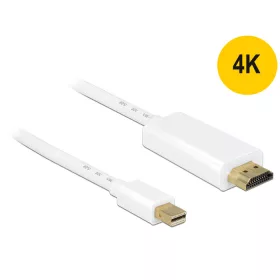   Delock Kábel mini Displayport 1.1 dugó - High Speed HDMI A dugó 4K 2m (DL-83707)