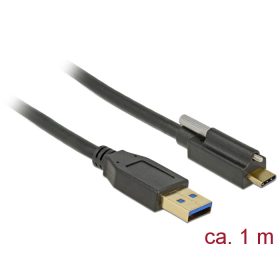   Delock SuperSpeed USB 10 Gbps (USB 3.1 Gen 2) kábel A-típusú apa csatlakozó > USB Type-C  apa csatla (DL-83717)