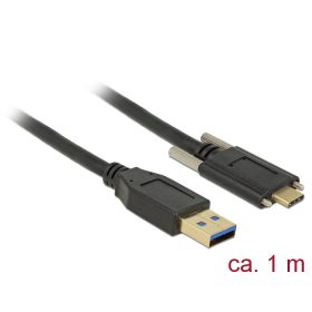   Delock SuperSpeed USB 10 Gbps (USB 3.1 Gen 2) kábel A-típusú apa csatlakozó > USB Type-C  apa csatla (DL-83718)