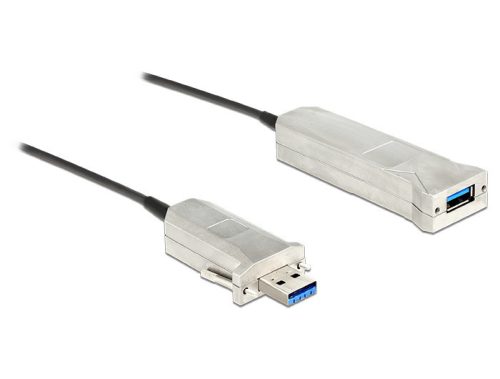 Delock aktív optikai kábel USB 3.0-A apa > USB 3.0-A anya 50 m