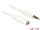 Delock Stereo Jack hosszabbító kábel 3.5 mm 3 pin apa > anya 1 m fehér (DL-83765)