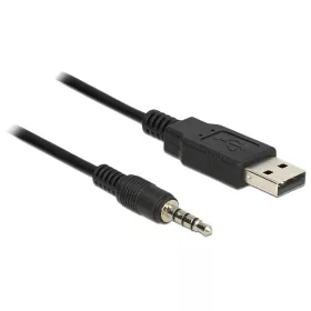   Delock kábel USB TTL apa > 3,5 mm 4 tűs sztereó jack apa 1,8 m (3,3 V) (DL-83779)