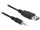 Delock kábel USB TTL apa > 2,5 mm 3 tűs sztereó jack apa 1,8 m (5 V) (DL-83788)