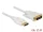 Delock Kábel Displayport 1.2 dugó > DVI 24+1 dugó passzív 2 m fehér (DL-83814)