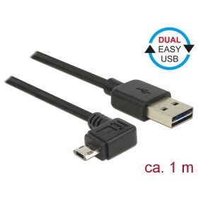   Delock Kábel, EASY-USB 2.0-s A-típusú csatlakozódugó > EASY-USB 2.0-s Micro-B típusú csatlakozódugó, (DL-83846)
