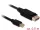 Delock Kábel Mini Displayport 1.2 dugó > Displayport dugó 4K 60 Hz 0,5 m (DL-83984)