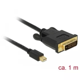   Delock Kábel mini Displayport 1.1 dugó > DVI 24+1 dugó 1 m (DL-83988)