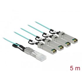   Delock Aktív optikai kábel QSFP+ > 4 x SFP+ 5 m (DL-84069)