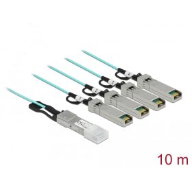   Delock Aktív optikai kábel QSFP+ > 4 x SFP+ 10 m (DL-84073)