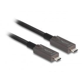   Delock Aktív optikai USB-C  Video + adat + PD kábel 15 m (DL-84179)