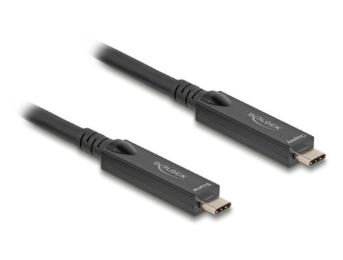 Delock Aktív optikai USB-C  8K Video + adat + PD kábel 3 m