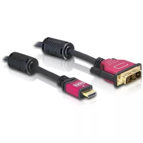   Delock HDMI-A   DVI-D átalakító kábel, 2m, apa/apa (DL-84342)