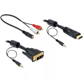 Delock DVI - HDMI kábel hanggal, apa - apa 2m (DL-84455)