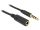 Delock hosszabbító kábel sztereó 3.5 mm jack apa / anya iPhonehoz 4 érintkezos 3 méteres (DL-84668)