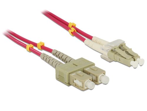 Delock OM4 optikai kábel, LC/SC csatlakozás, 3m