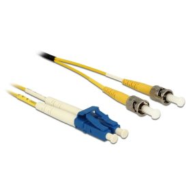   Delock Kábel, optikai szálas LC Duplex > ST Duplex egyszeres OS2, 3 m (DL-84690)