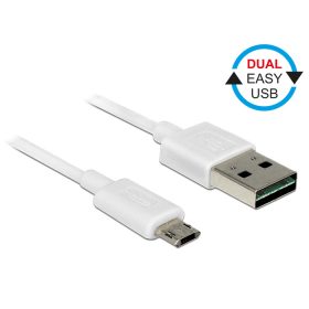   Delock Kábel, EASY-USB 2.0-s A-típusú csatlakozódugó > EASY-USB 2.0-s Micro-B típusú csatlakozódugó, (DL-84805)