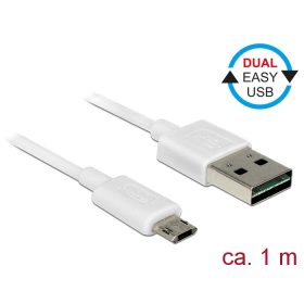   Delock Kábel, EASY-USB 2.0-s A-típusú csatlakozódugó > EASY-USB 2.0-s Micro-B típusú csatlakozódugó, (DL-84807)