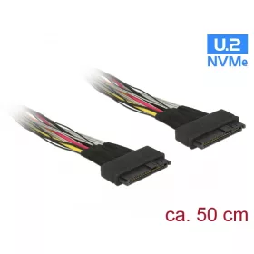  Delock Kábel U.2 SFF-8639 anya > U.2 SFF-8639 anya 50 cm (DL-84824)