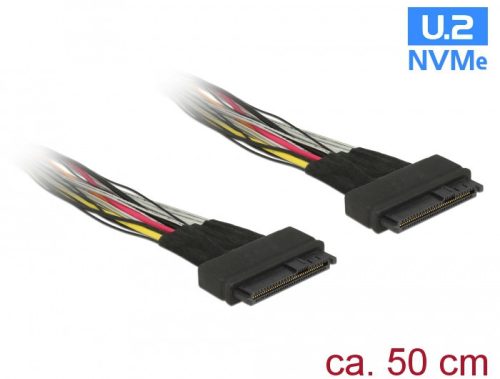 Delock Kábel U.2 SFF-8639 anya > U.2 SFF-8639 anya 50 cm