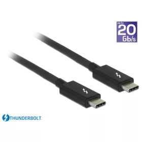   Delock Thunderbolt 3 (20 Gb/s) USB-C kábel, csatlakozódugó > csatlakozódugó, passzív, 2,0 m, 3 A, (DL-84847)