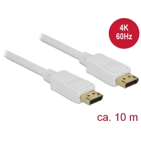   Delock Kábel Displayport 1.2 dugó > Displayport dugó 4K 60 Hz 10 m (DL-84863)