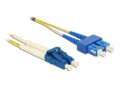 Delock Kábel, optikai szálas LC Duplex > SC Duplex egyszeres OS2, 10 m
