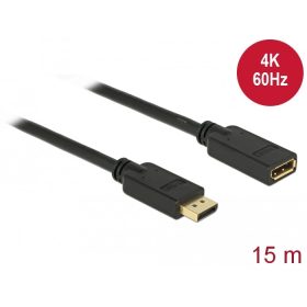   Delock DisplayPort 1.2 bovítokábel 4K 60 Hz 15 m (DL-84908)